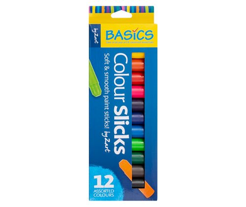 Slicks Paint Sticks - Set of 12 - Zart Art - Sticks & Stones Education